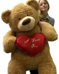 4 ft Teddy Bear with pilow