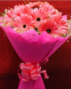 Pink Gerbera Flower Bouquet