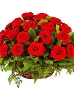 2 Dozens Roses Basket